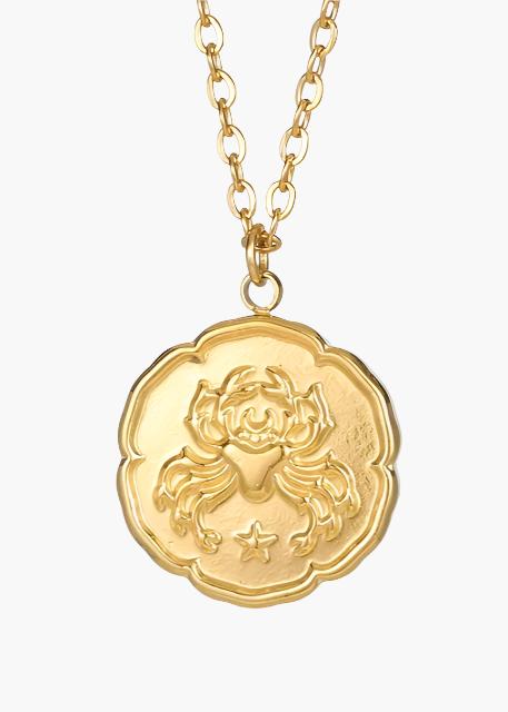 Zodiac Sign Necklace - Gold - Iron & Oak
