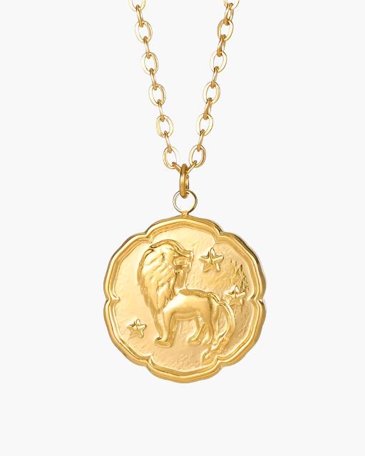 Zodiac Sign Necklace - Gold - Iron & Oak