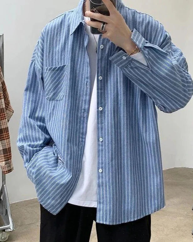 Oversized Striped Shirt - Iron & Oak