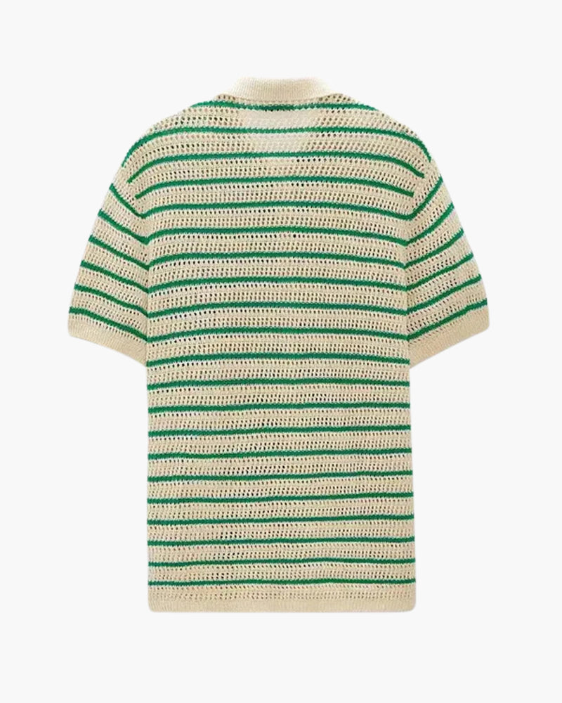 Marbella - Knitted Button Shirt - Iron & Oak