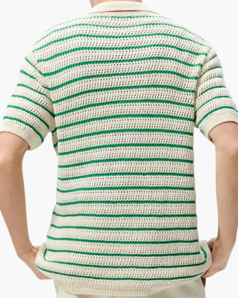 Marbella - Knitted Button Shirt - Iron & Oak