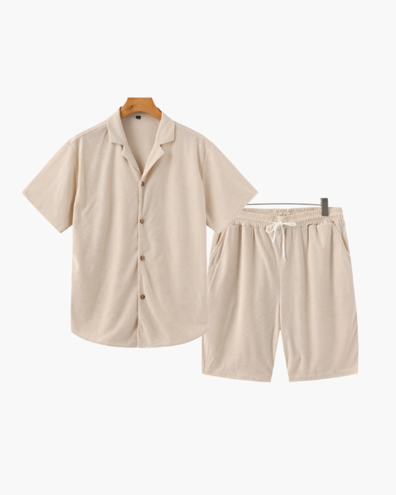 The Riviera Velvet Cord Set - Iron & Oak