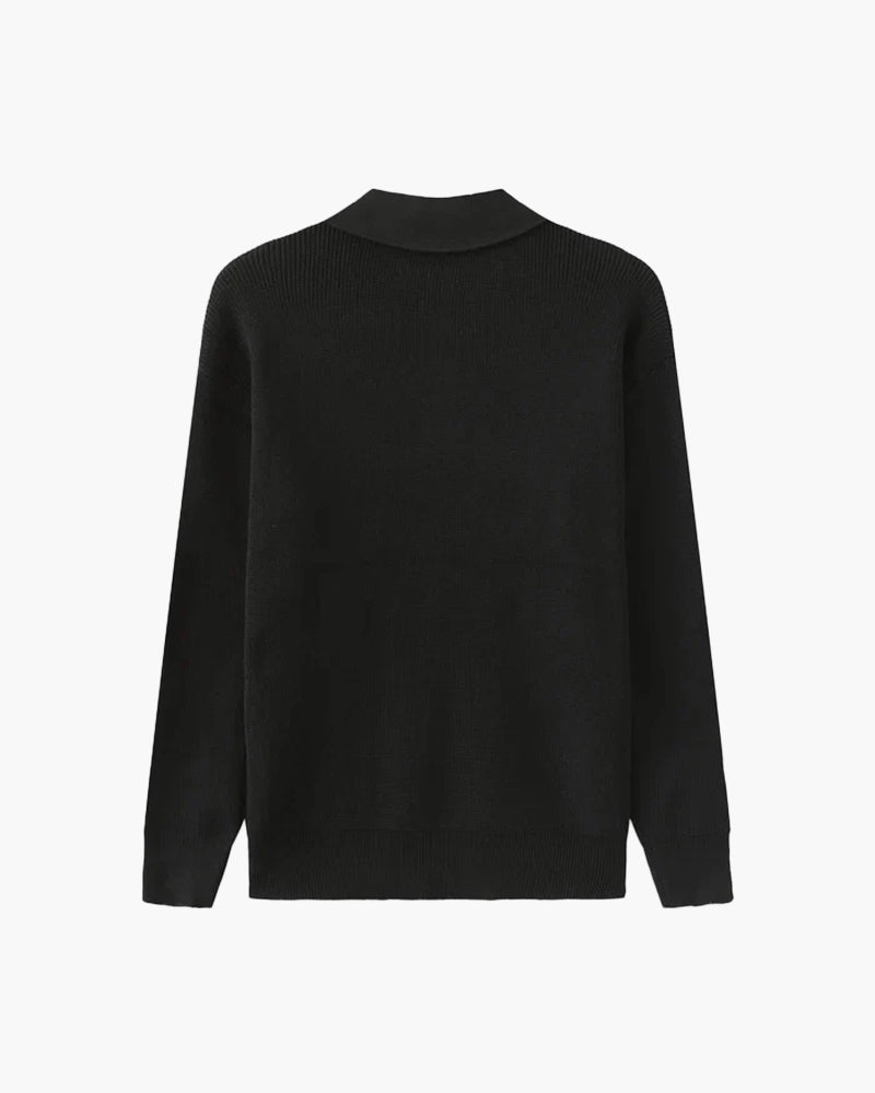 Cesare Half Zip Sweater - Iron & Oak