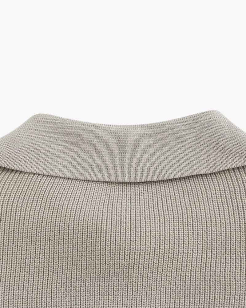 Cesare Half Zip Sweater - Iron & Oak