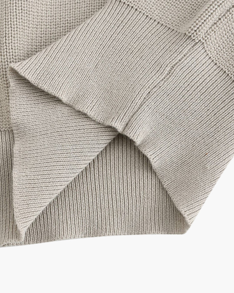 Cesare Half Zip Sweater - Iron & Oak
