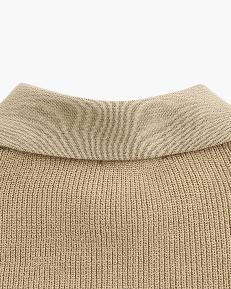 Cesare Half Zip Sweater - Iron & Oak