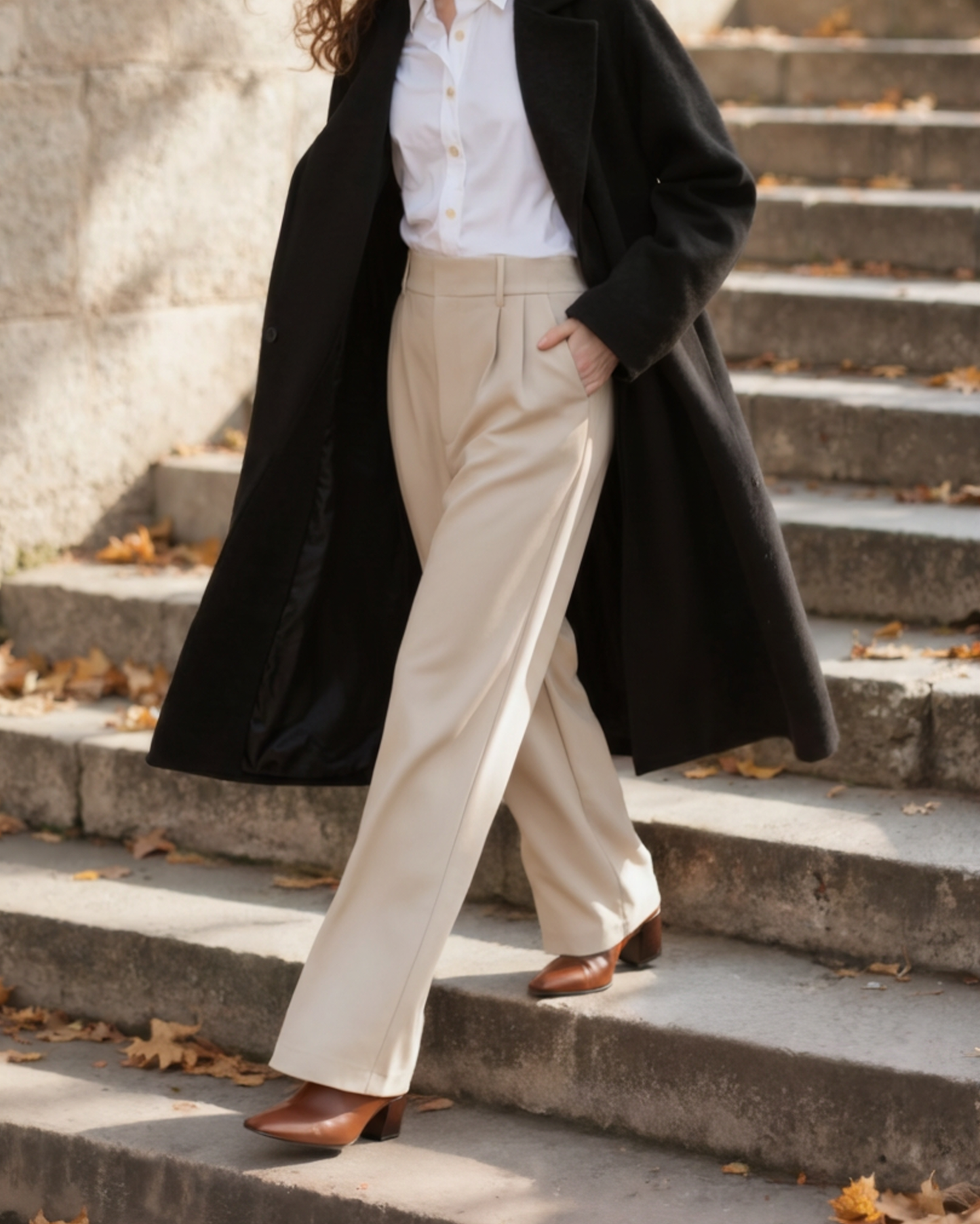Serena Wide-Leg Trousers - Iron & Oak