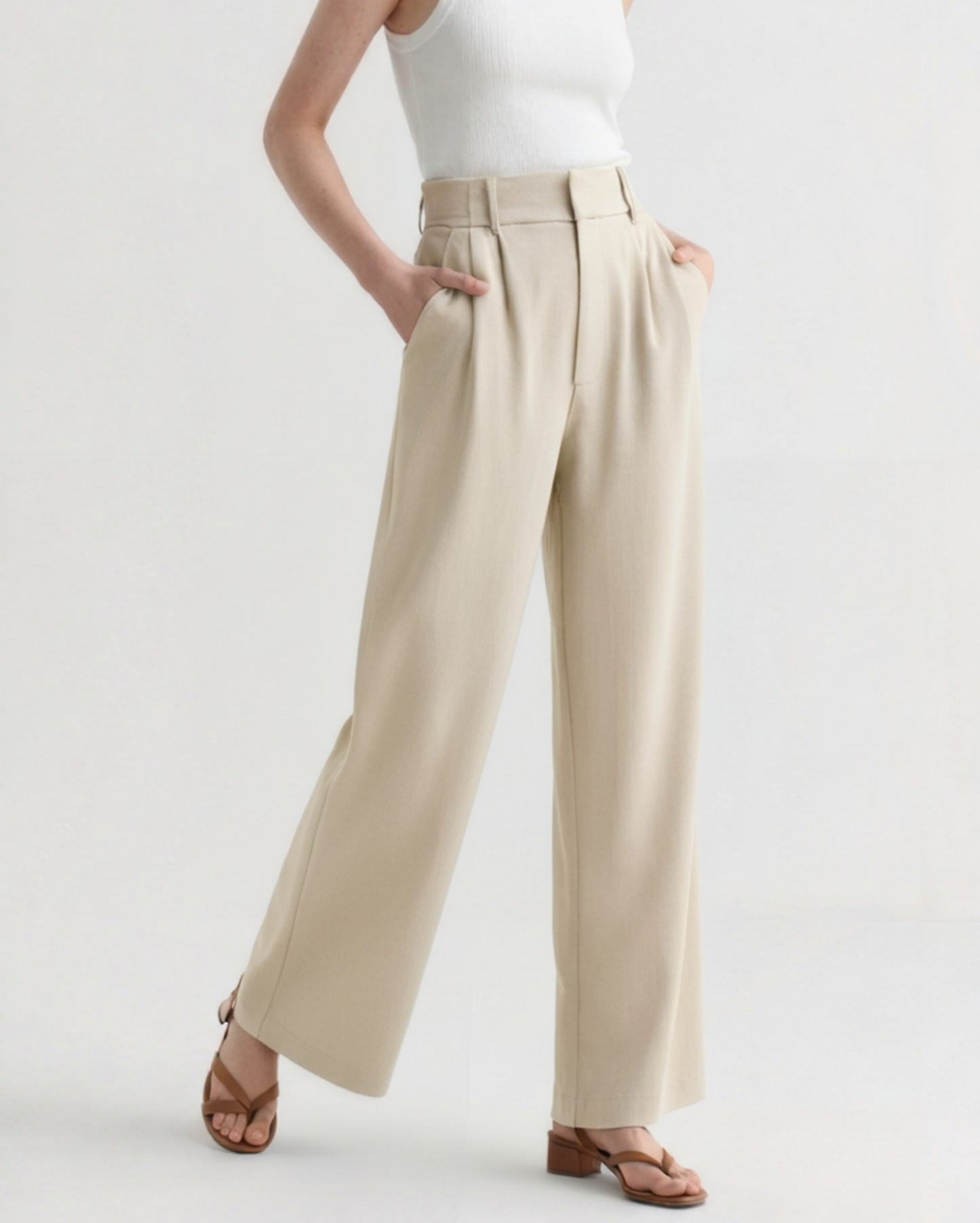Serena Wide-Leg Trousers - Iron & Oak