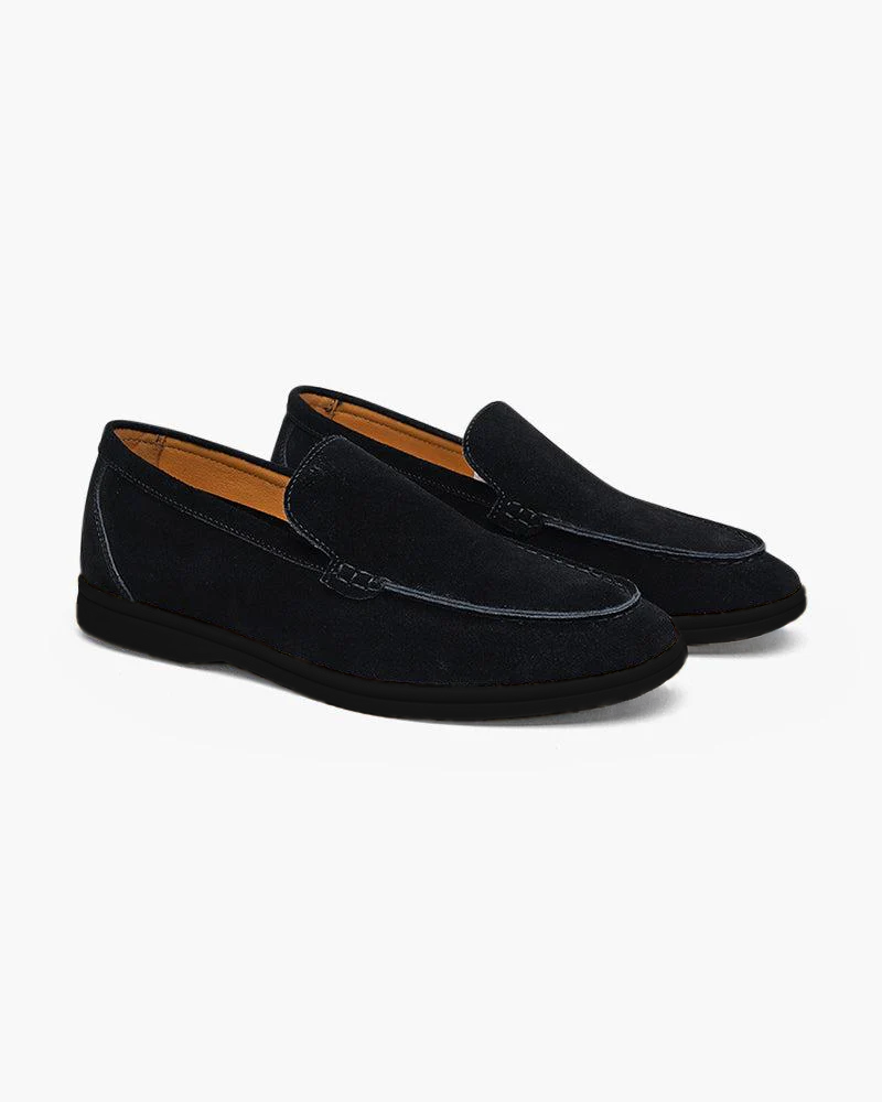 Premium Suede Loafers - Black Soles - Iron & Oak