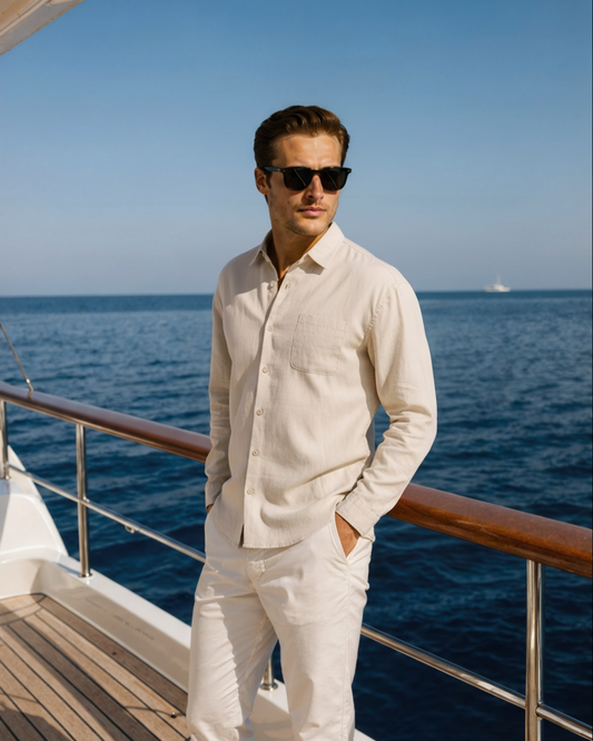 Cape Town - 100% Linen Shirt - Iron & Oak