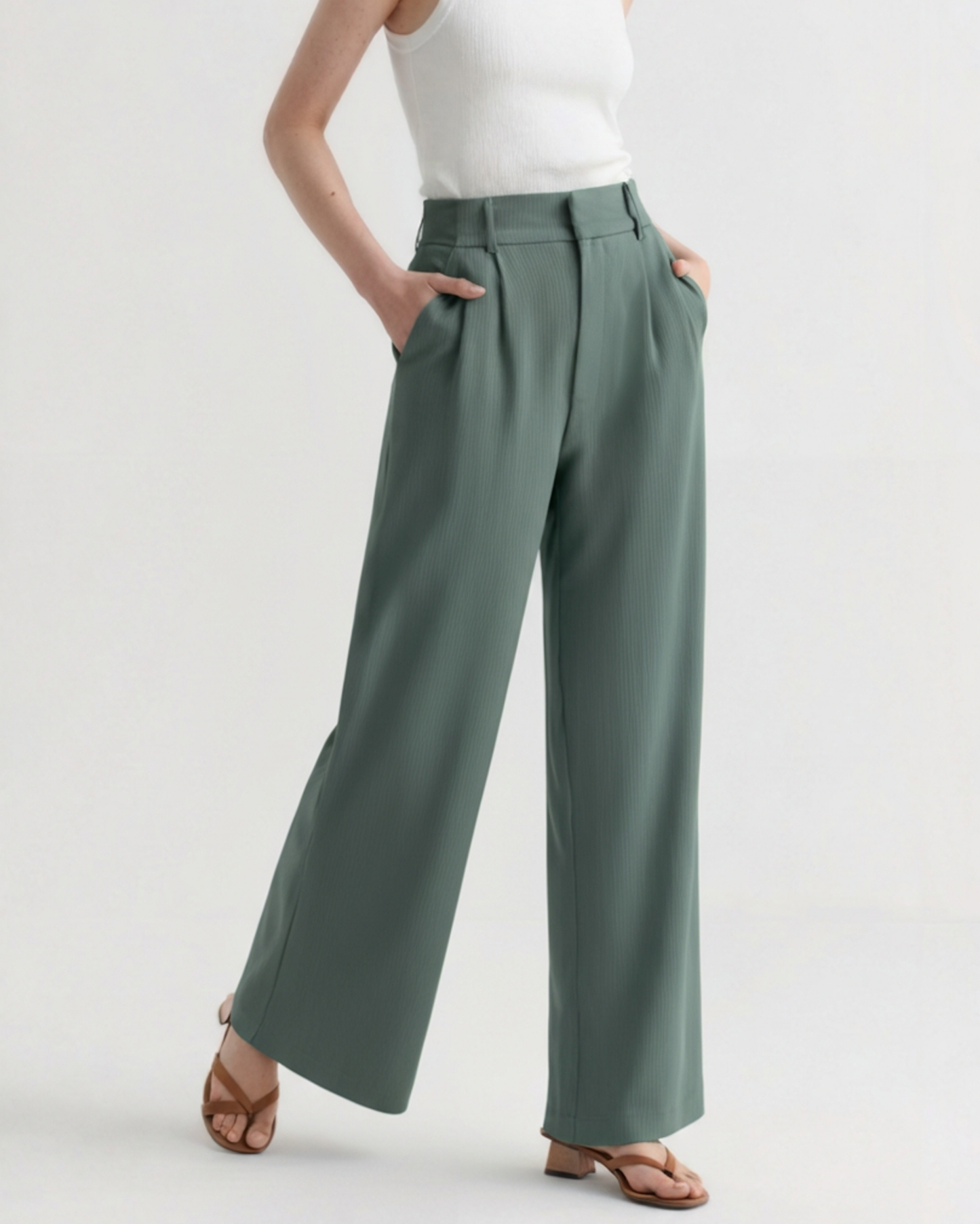 Serena Wide-Leg Trousers - Iron & Oak