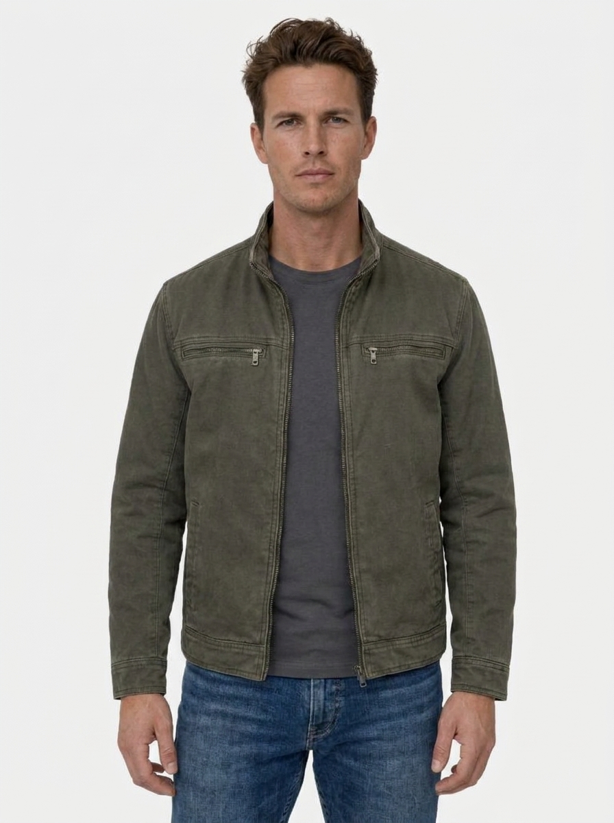 Valmont Vintage Olive Field Jacket - Iron & Oak