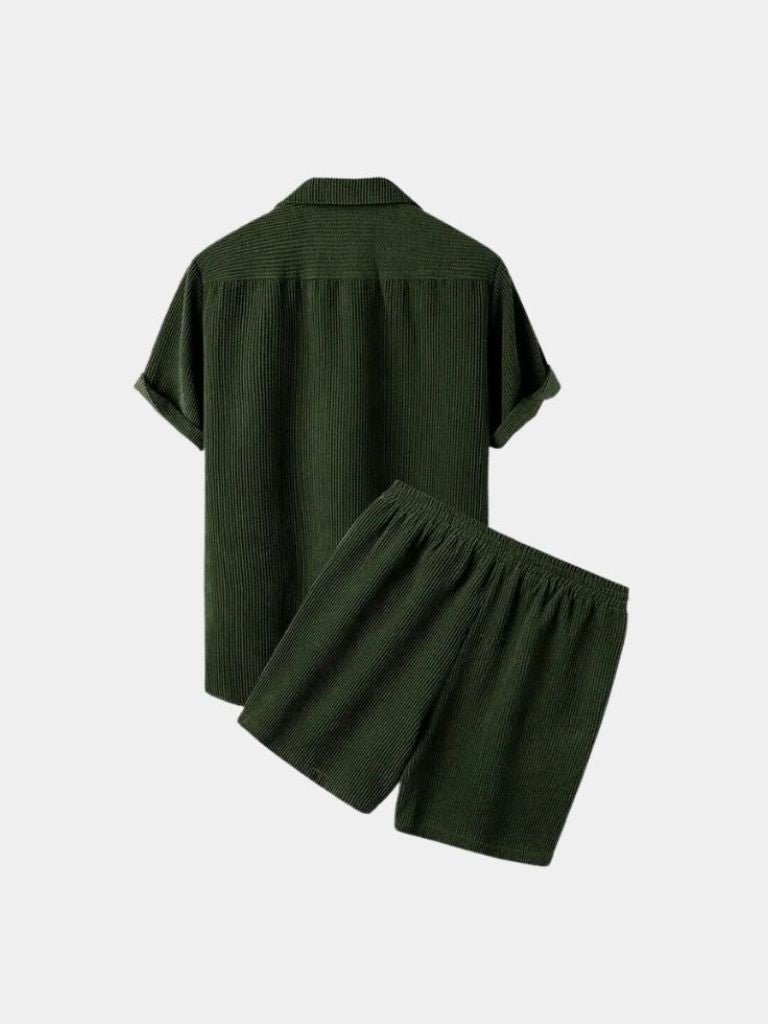 Summer Corduroy Set Shorts and Shirt - Iron & Oak