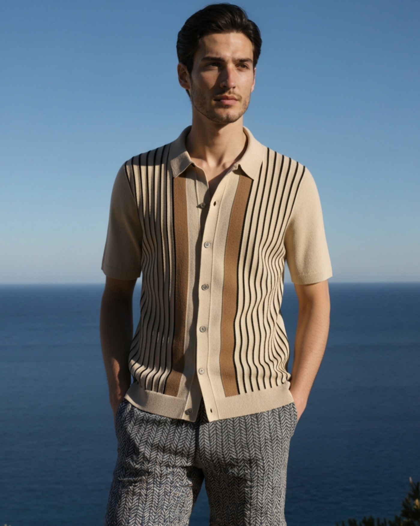 The Monte Carlo Knit Polo - Iron & Oak