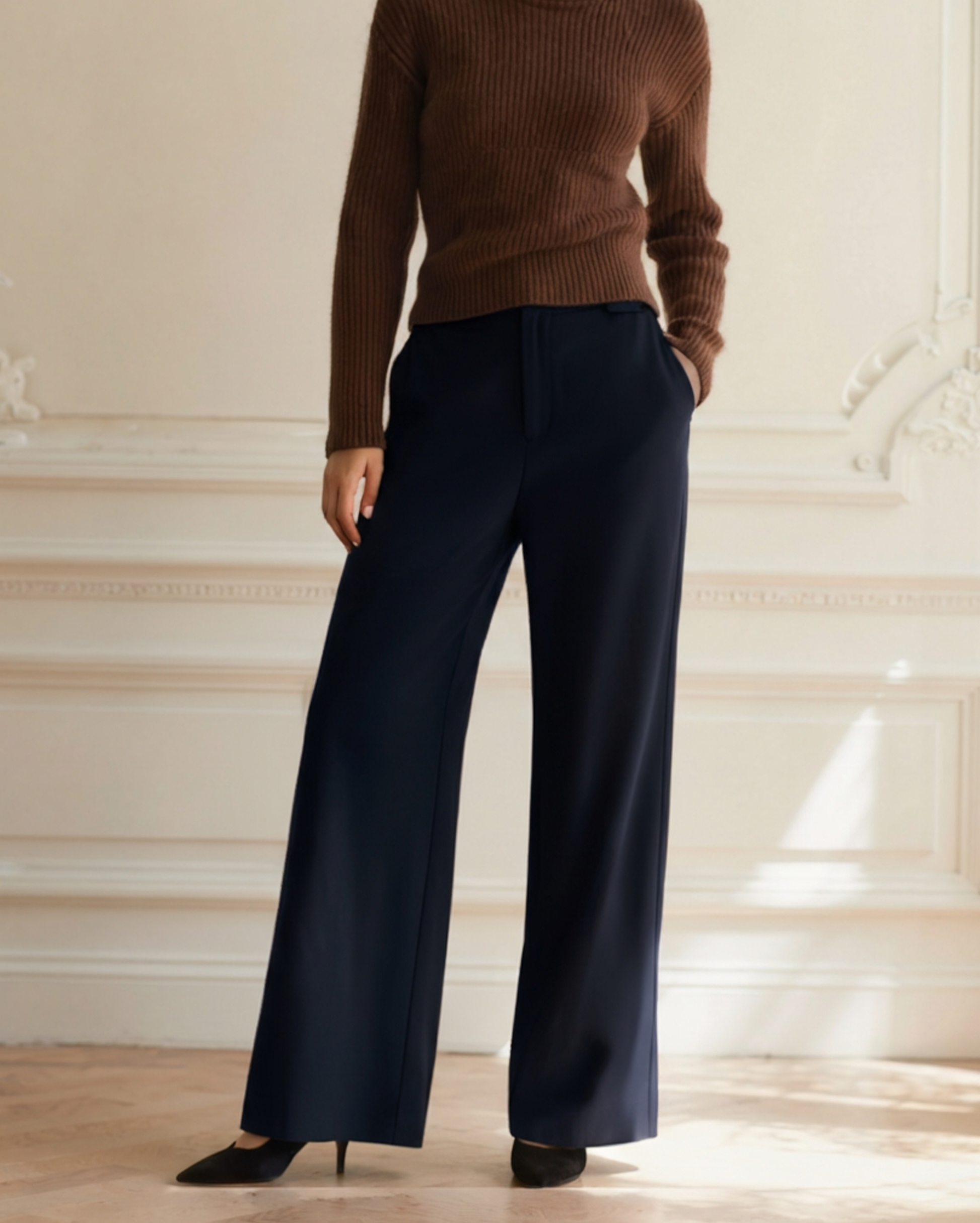 Serena Wide-Leg Trousers - Iron & Oak
