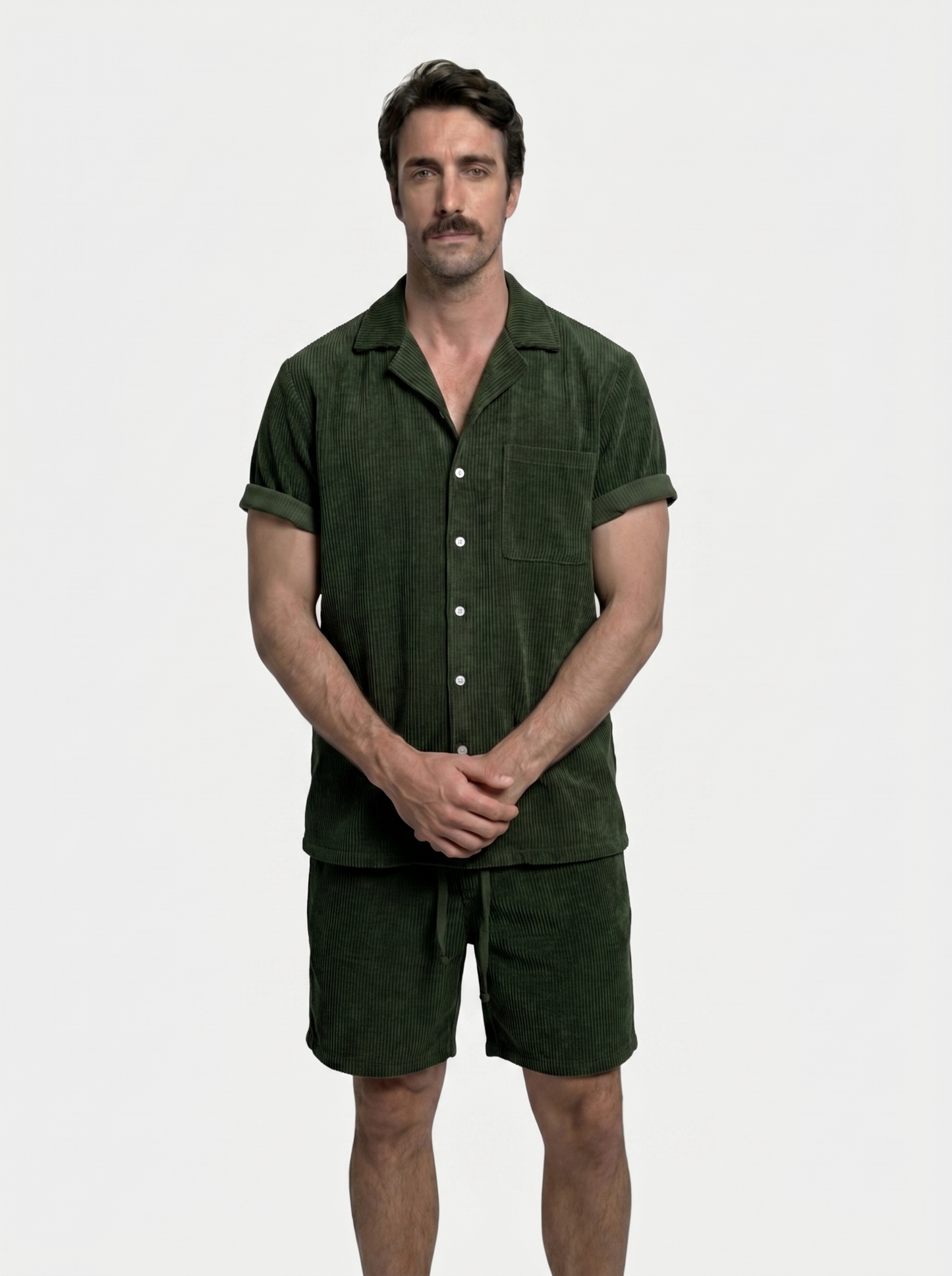 Summer Corduroy Set Shorts and Shirt - Iron & Oak