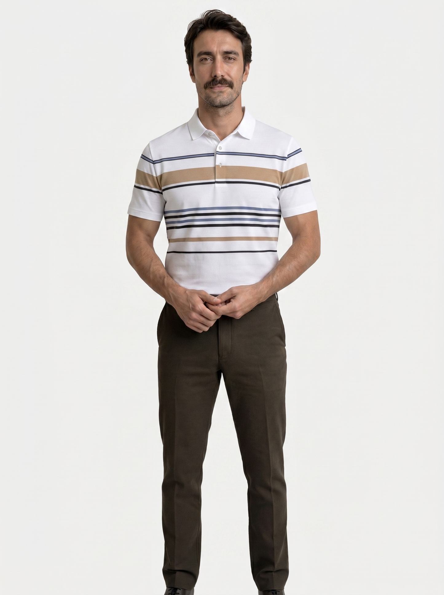 Sunset Stripe Polo - Iron & Oak