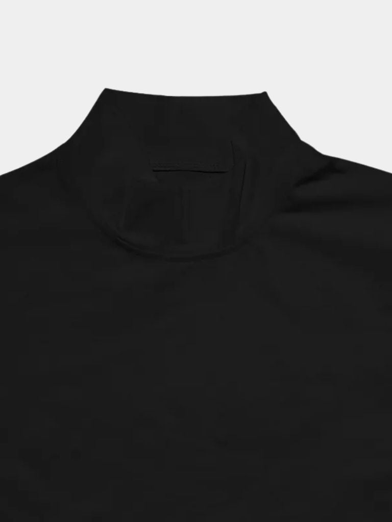 Solid Casual Turtle Neck T-Shirt - Iron & Oak