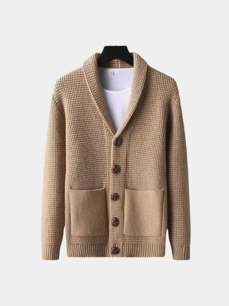 Sophisticated Winter Wool Cardigan - Iron & Oak