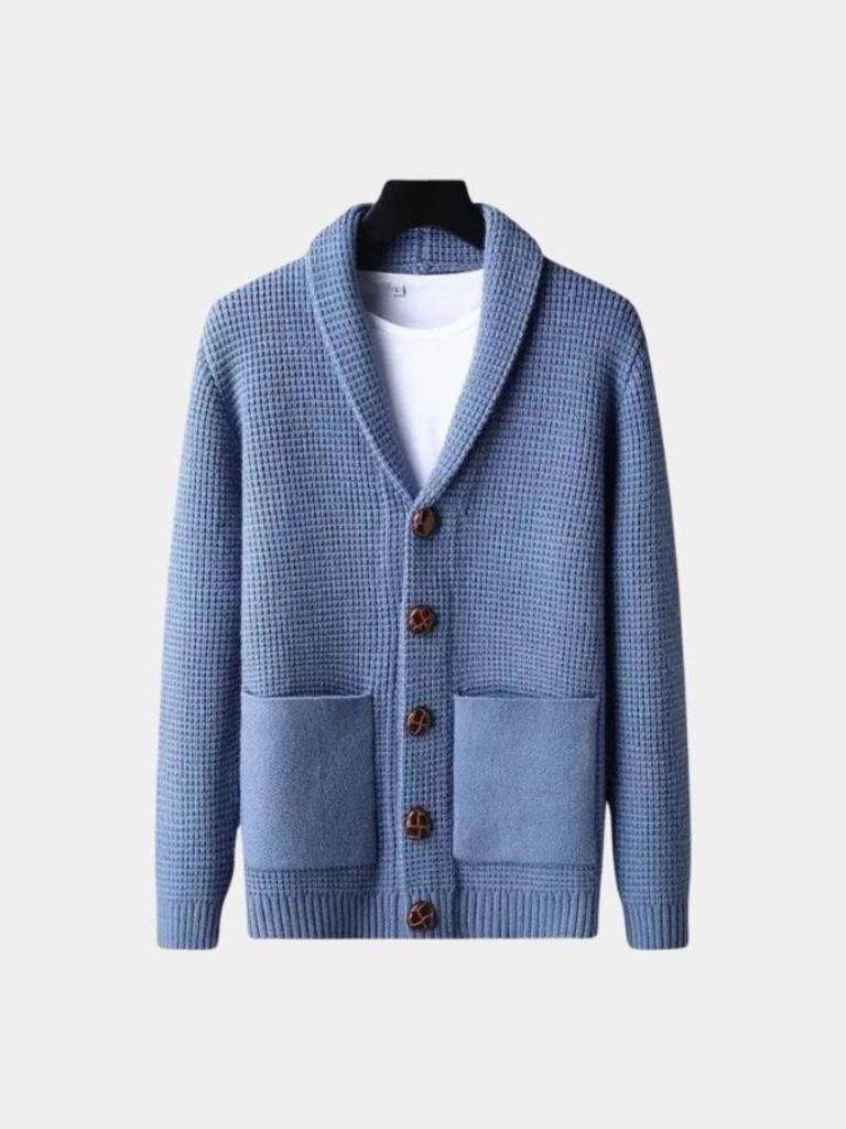Sophisticated Winter Wool Cardigan - Iron & Oak