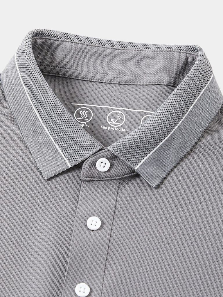 Steel Grey Polo - Iron & Oak