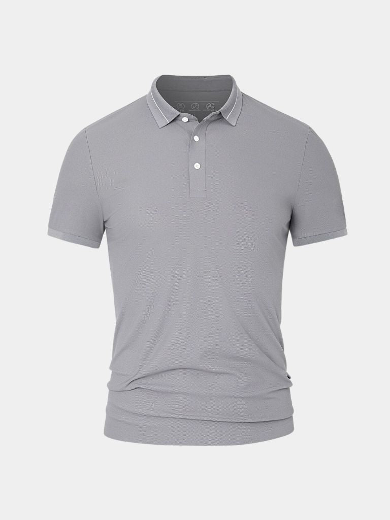 Steel Grey Polo - Iron & Oak