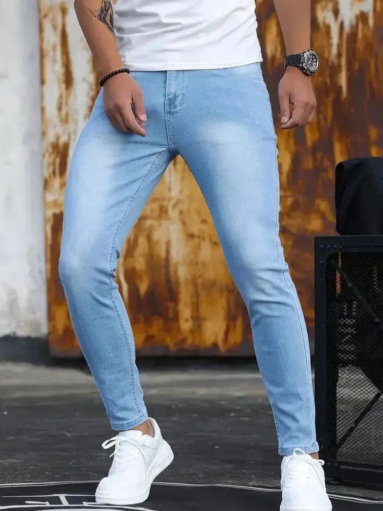 Stretchy Skinny Denim Jeans Trousers - Iron & Oak