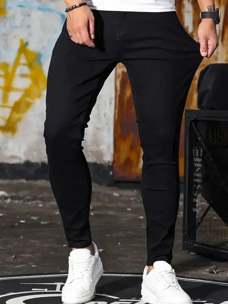 Stretchy Skinny Denim Jeans Trousers - Iron & Oak