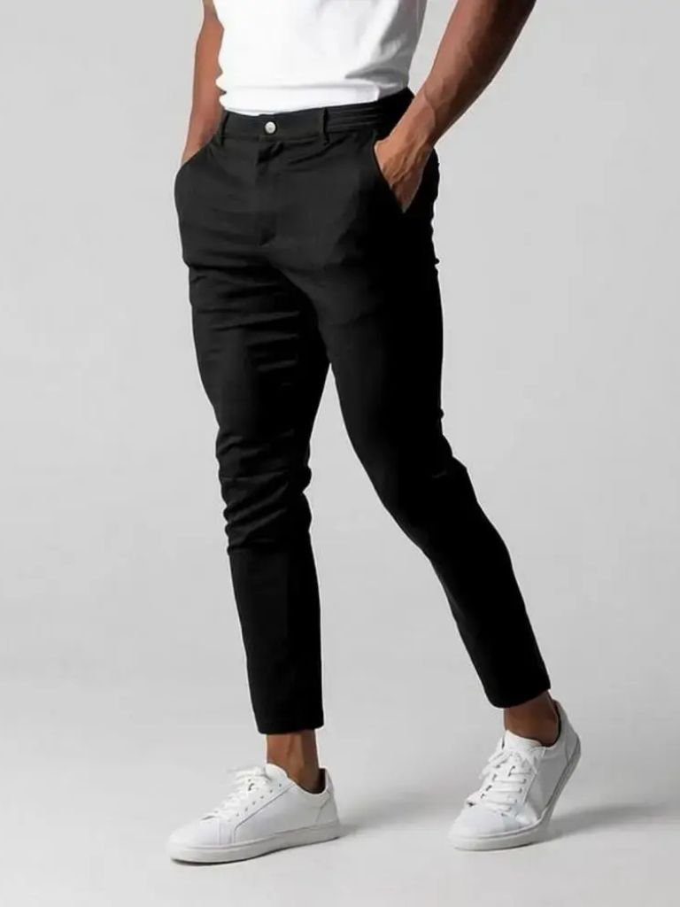 Stretchy Slim Trousers - Iron & Oak