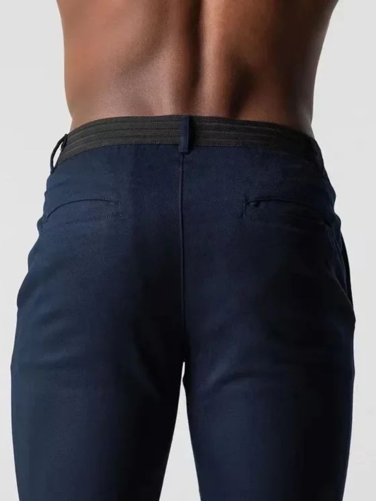 Stretchy Slim Trousers - Iron & Oak