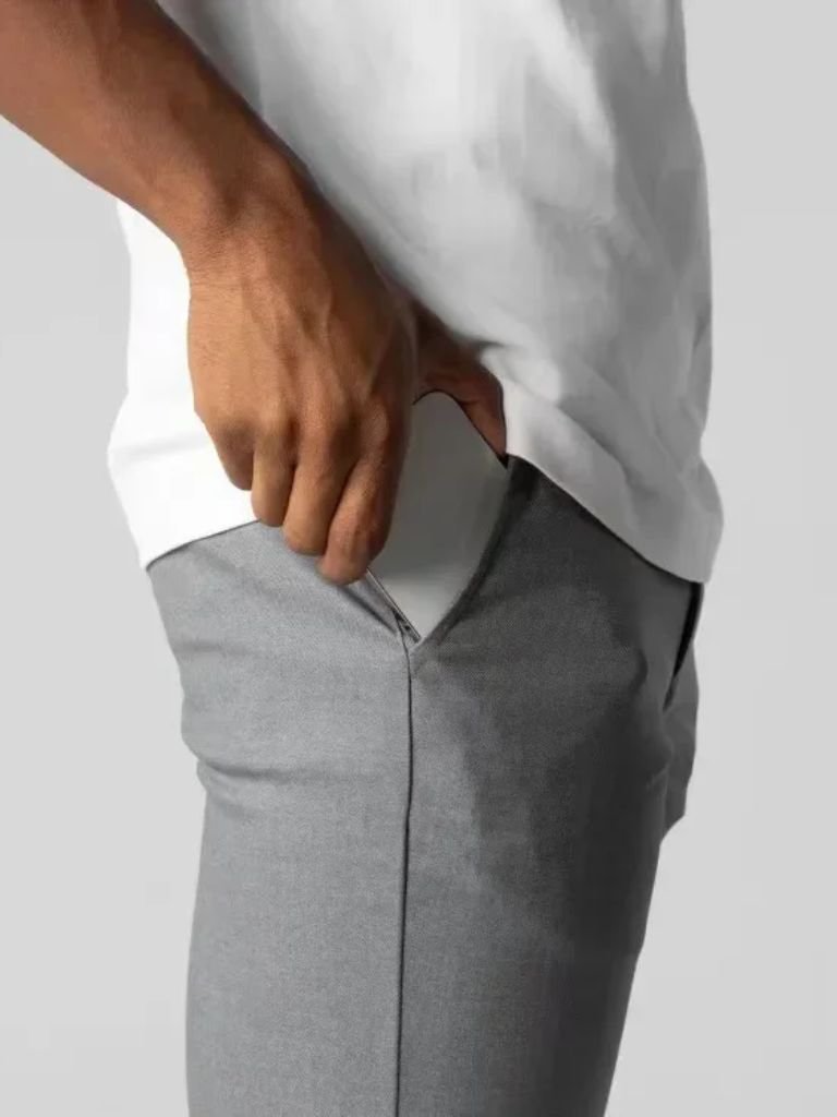 Stretchy Slim Trousers - Iron & Oak