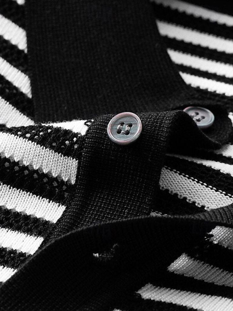 Stripe Class Polo - Iron & Oak