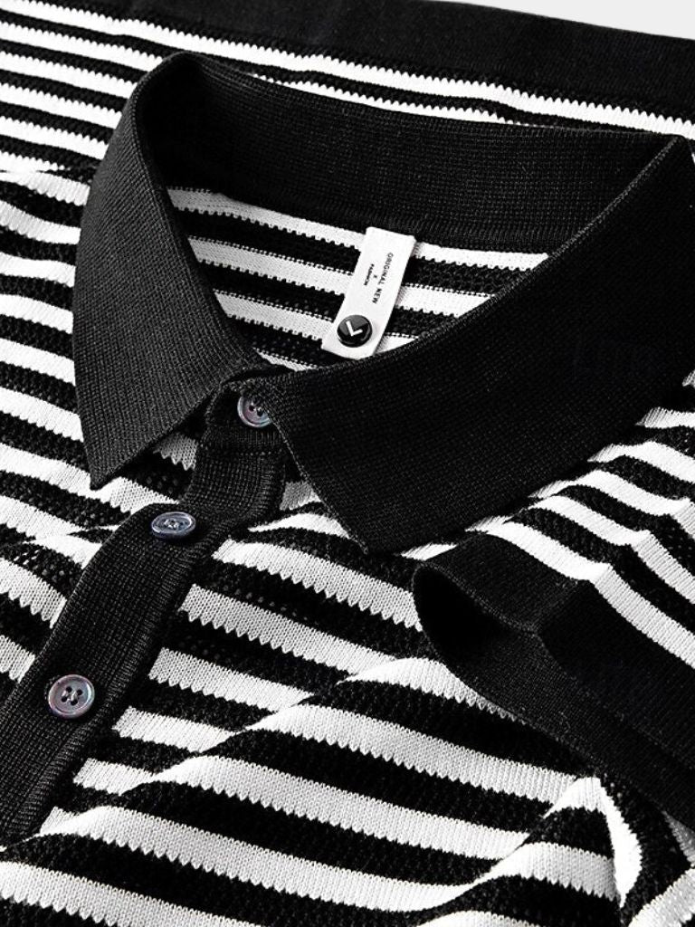 Stripe Class Polo - Iron & Oak