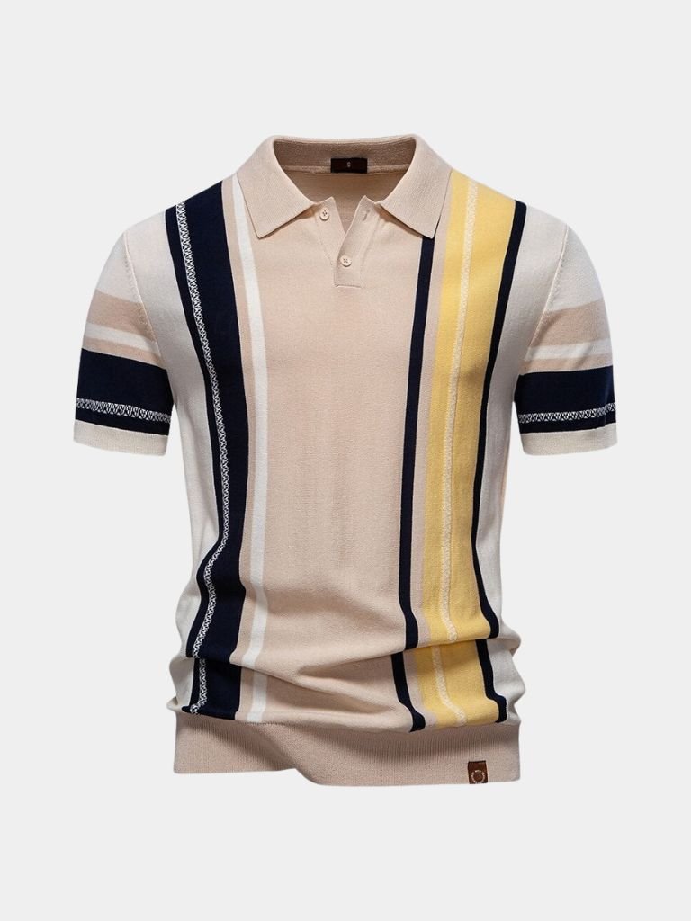 Sundown Stripes Polo - Iron & Oak