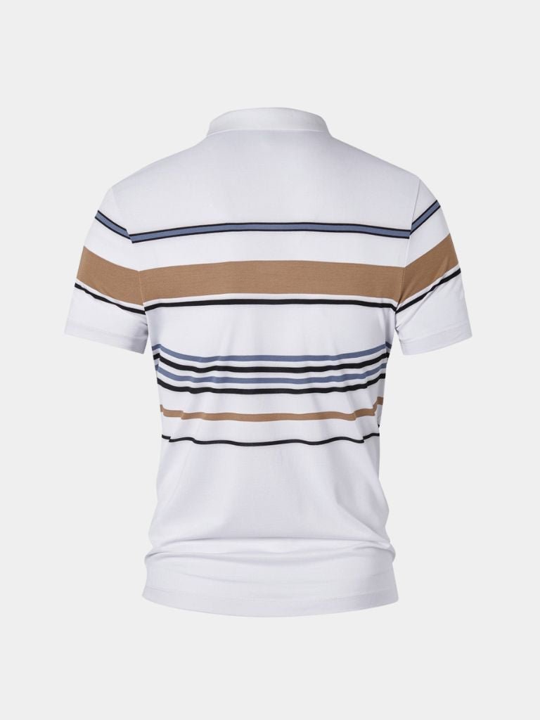 Sunset Stripe Polo - Iron & Oak