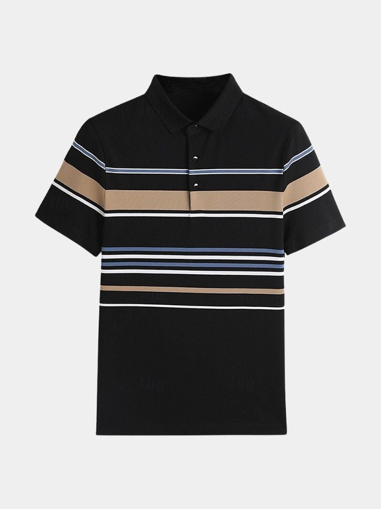 Sunset Stripe Polo - Iron & Oak