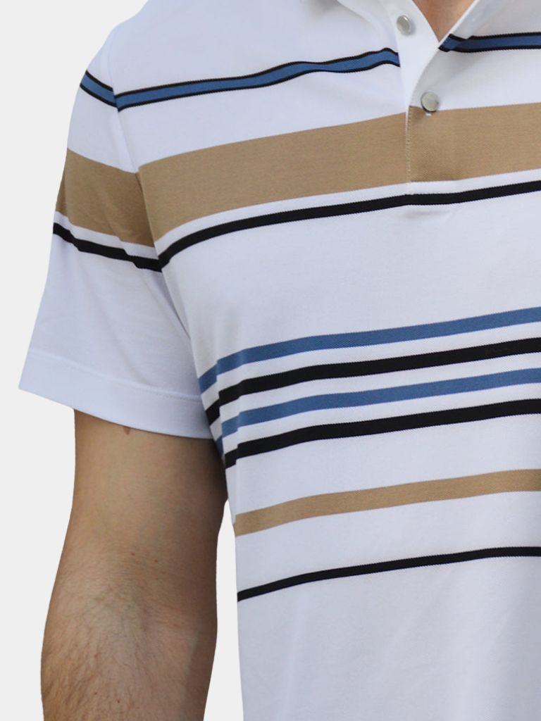 Sunset Stripe Polo - Iron & Oak