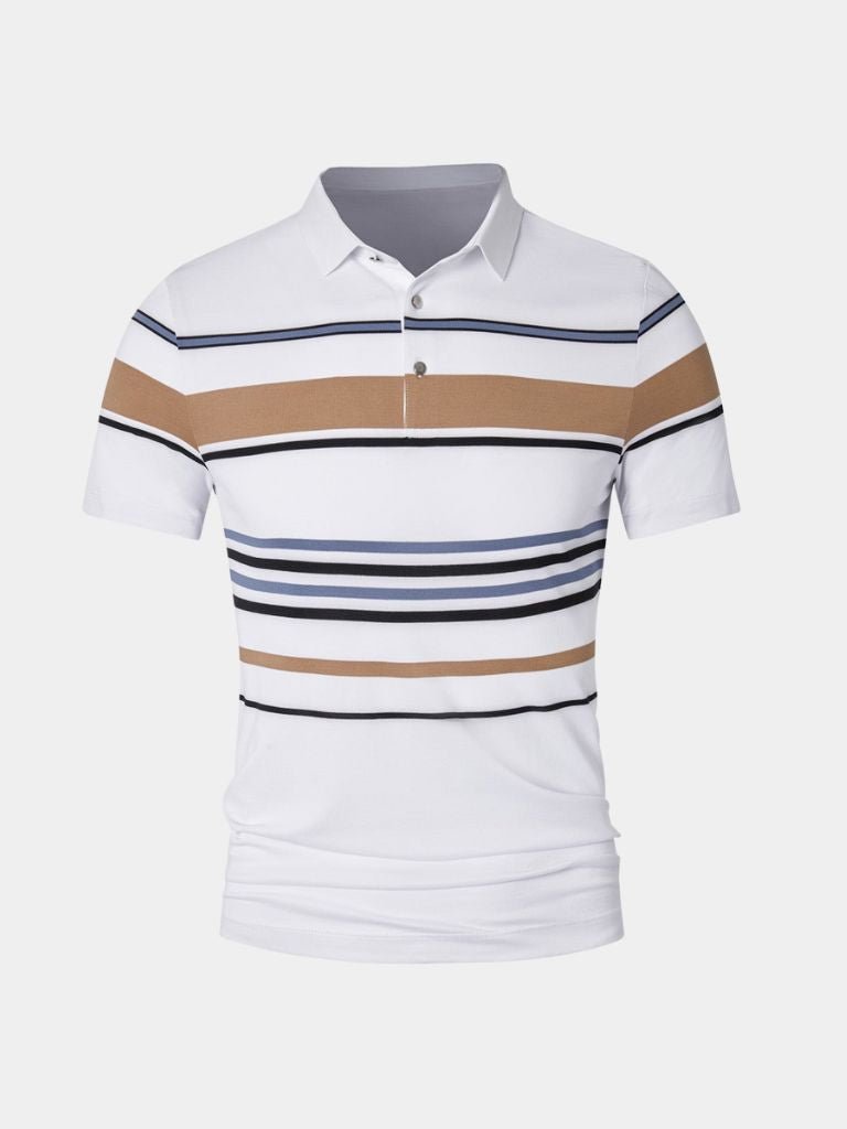 Sunset Stripe Polo - Iron & Oak