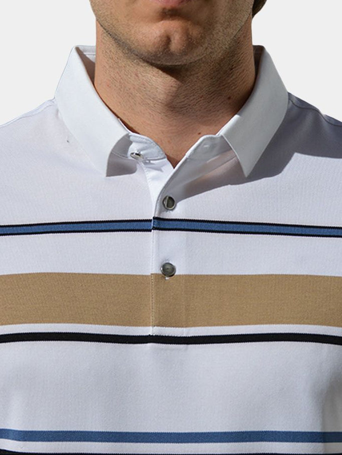 Sunset Stripe Polo - Iron & Oak