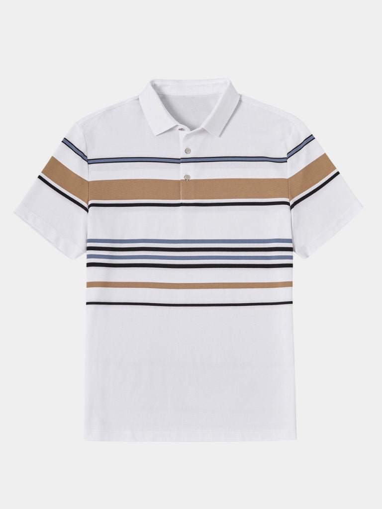 Sunset Stripe Polo - Iron & Oak