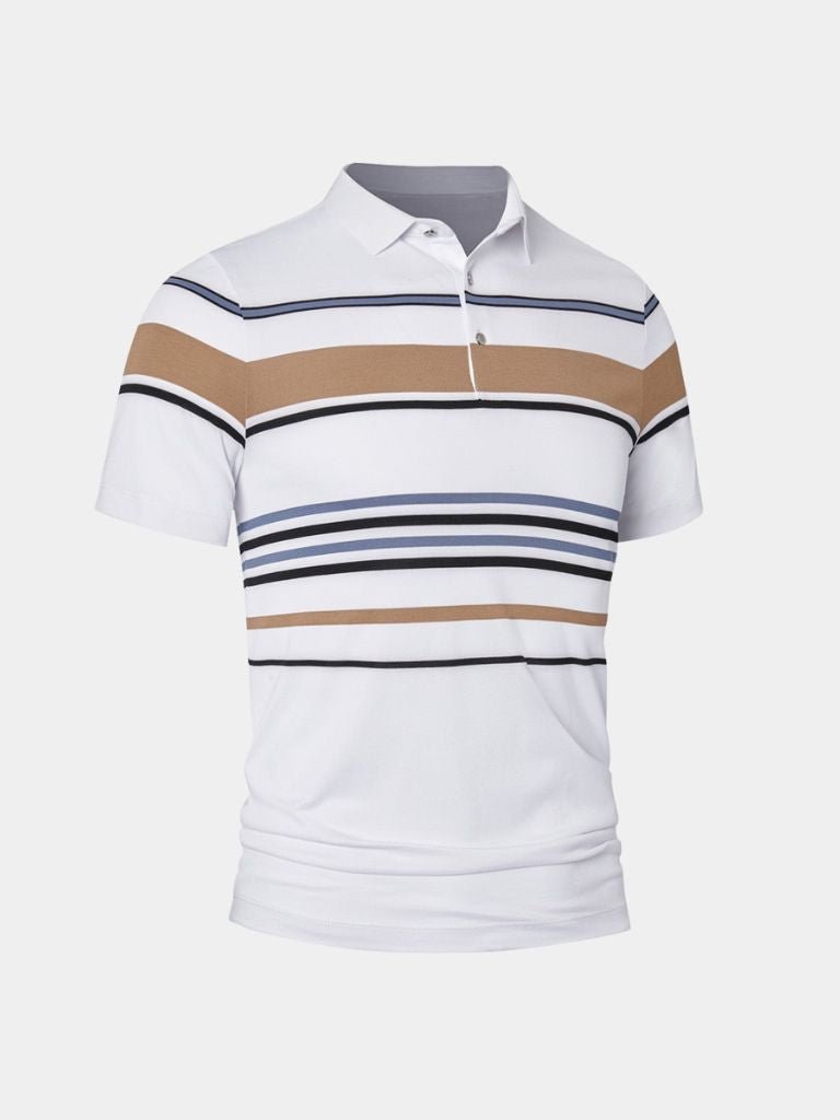 Sunset Stripe Polo - Iron & Oak