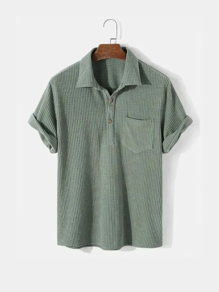Textured Short Sleeve Shirt - Iron & Oak