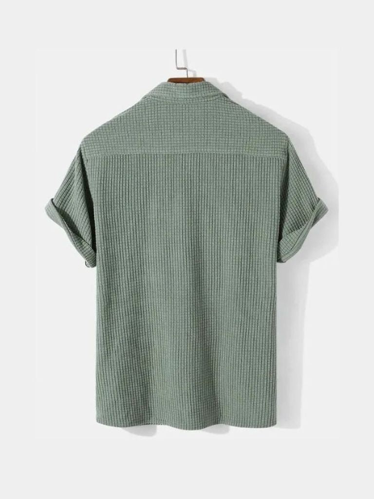 Textured Short Sleeve Shirt - Iron & Oak