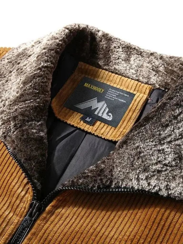 Thermal Windbreaker Corduroy Jacket - Iron & Oak