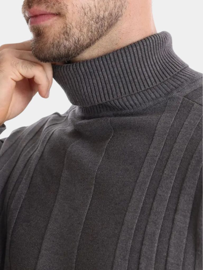 Turtleneck Knitwear Pullover Sweater - Iron & Oak