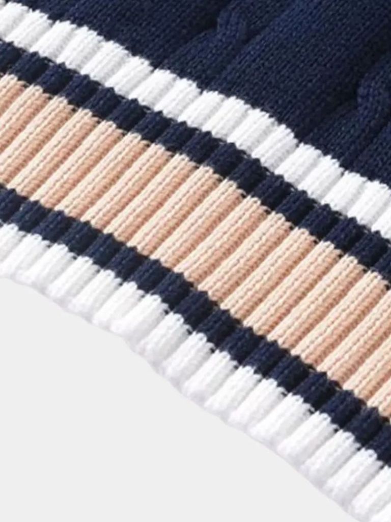 V Neck Elegant Knit Vest - Iron & Oak