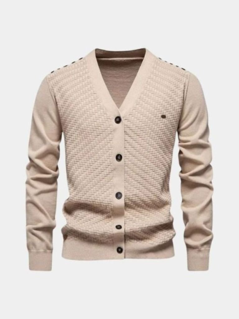 V Neck Knitwear Cardigan - Iron & Oak