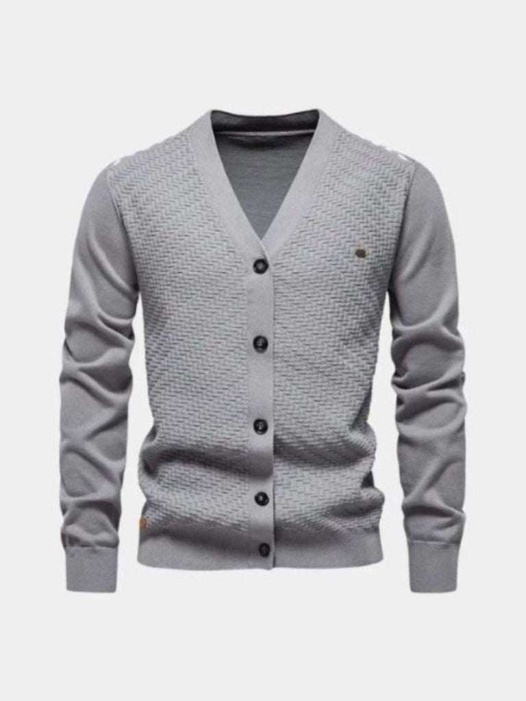 V Neck Knitwear Cardigan - Iron & Oak