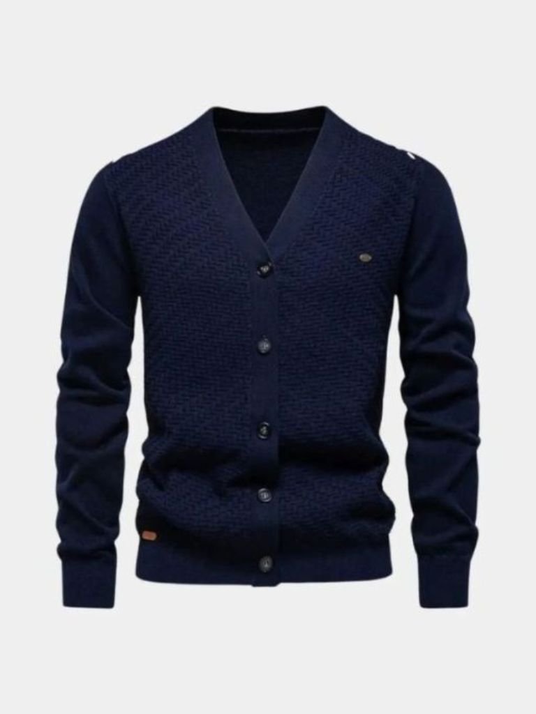 V Neck Knitwear Cardigan - Iron & Oak