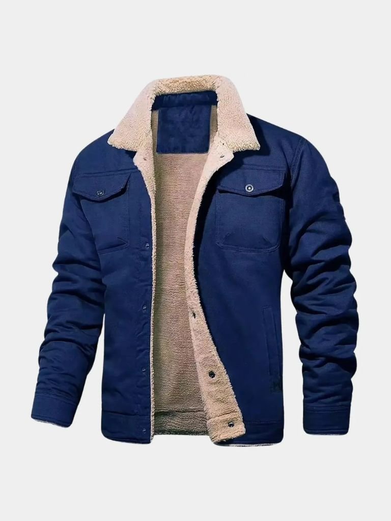 Vintage Fleece Bomber Jacket - Iron & Oak